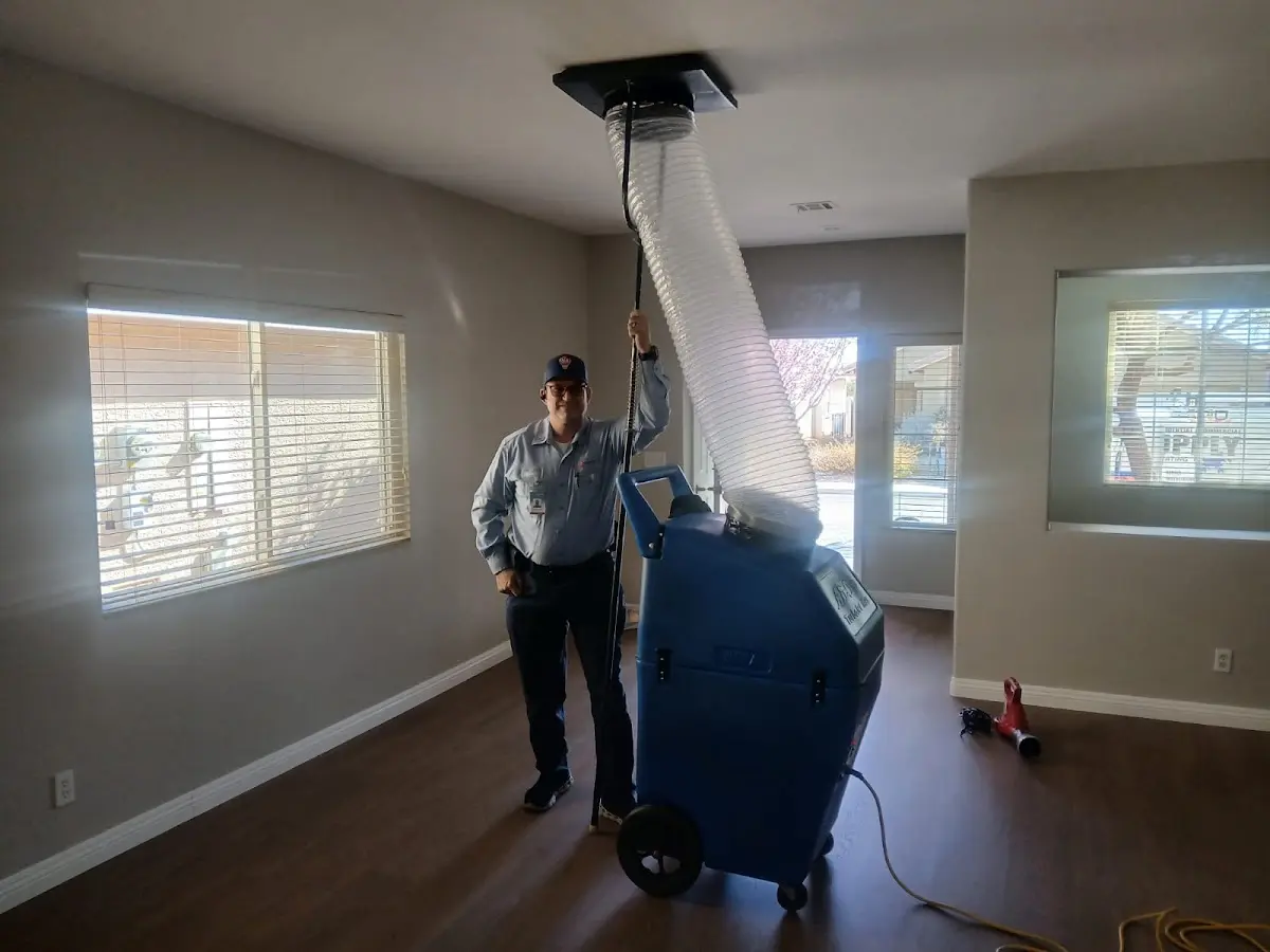 Professional Dryer Vent Cleaning work inside a New Garden home